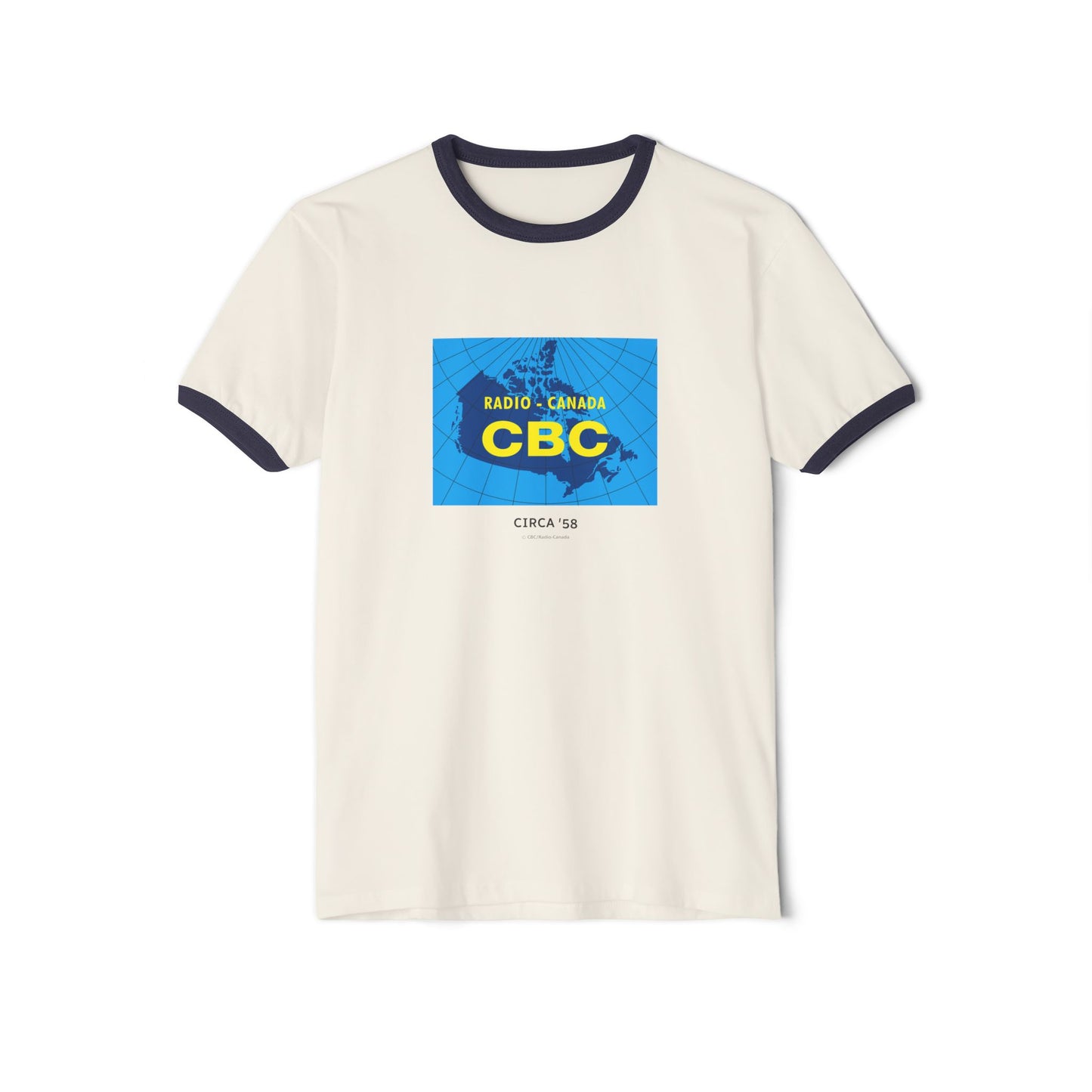 CBC 1958 Retro Logo Unisex Cotton Ringer T-Shirt