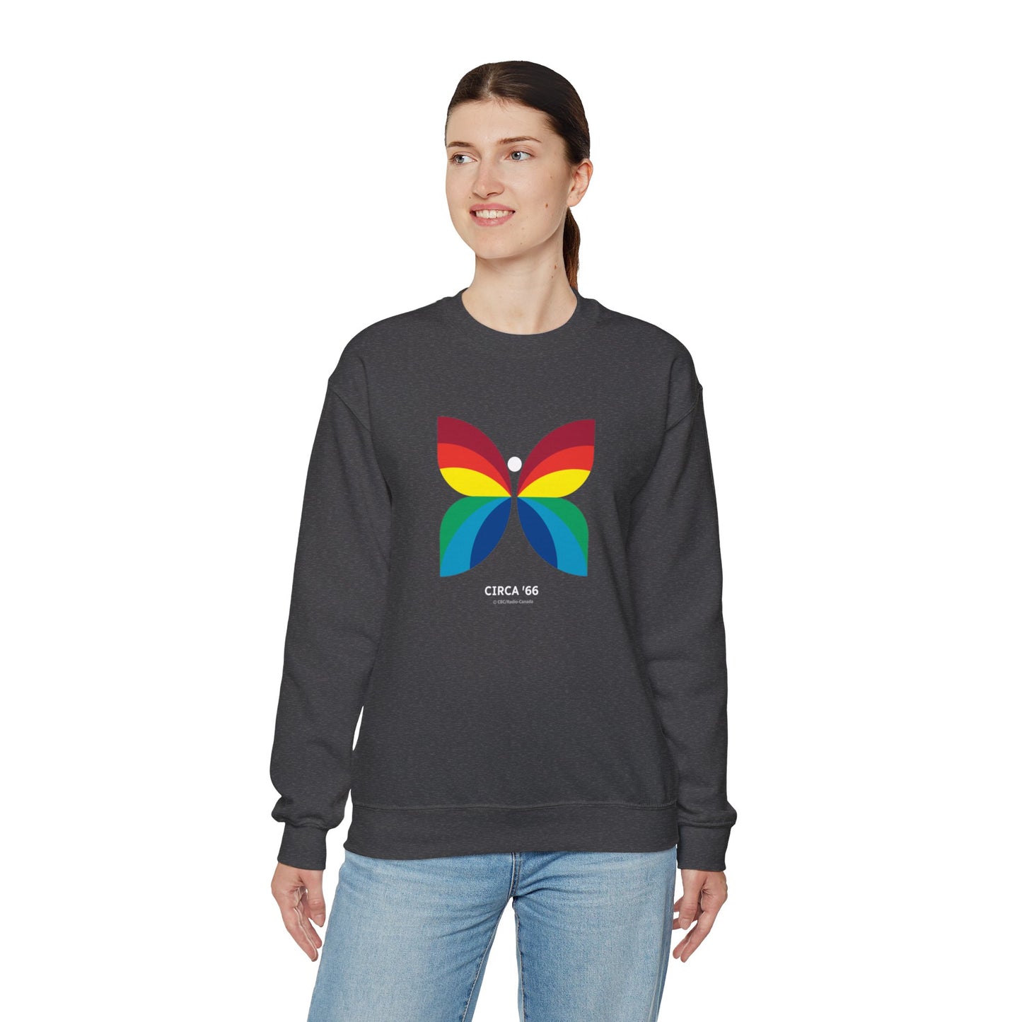 CBC 1966 Butterfly Retro Logo Unisex Heavy Blend™ Crewneck Sweatshirt