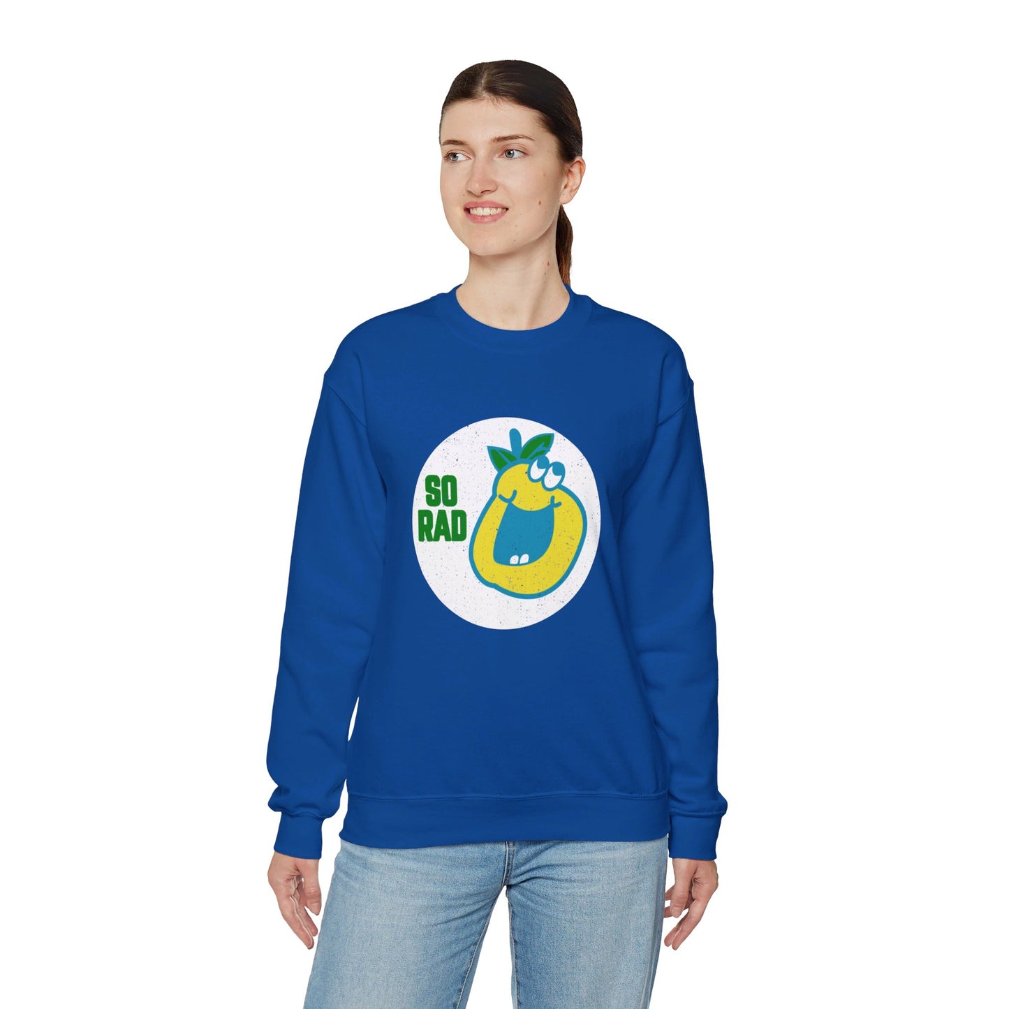 So Rad Retro Charachter Mascot Unisex Heavy Blend™ Crewneck Sweatshirt