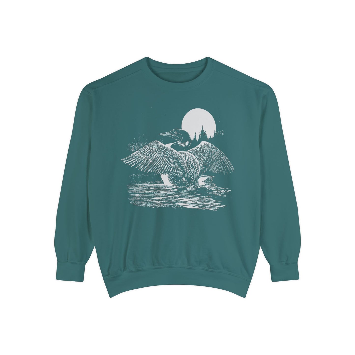 The Loon Of North America Unisex Garment-Dyed Sweatshirt