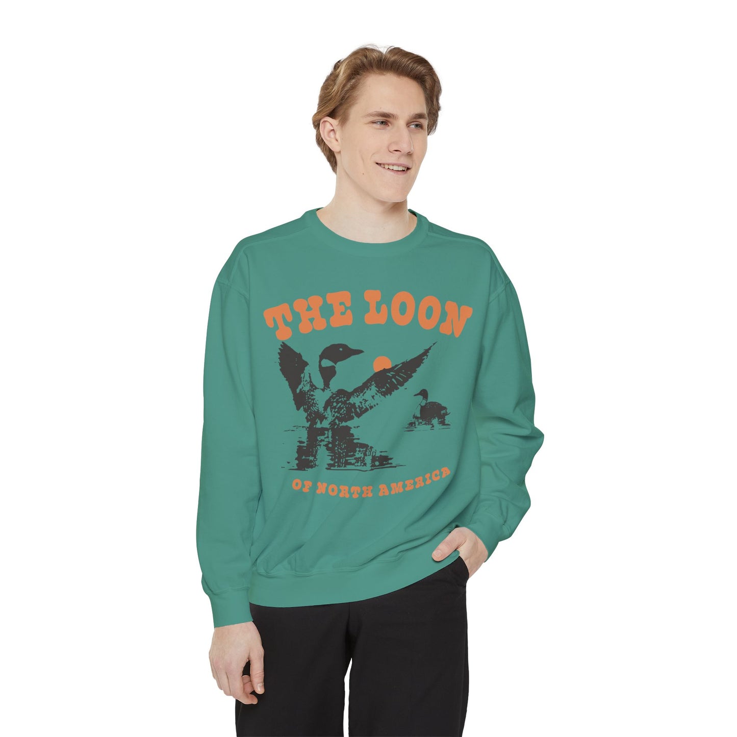 The Loon Of North America Unisex Garment-Dyed Sweatshirt