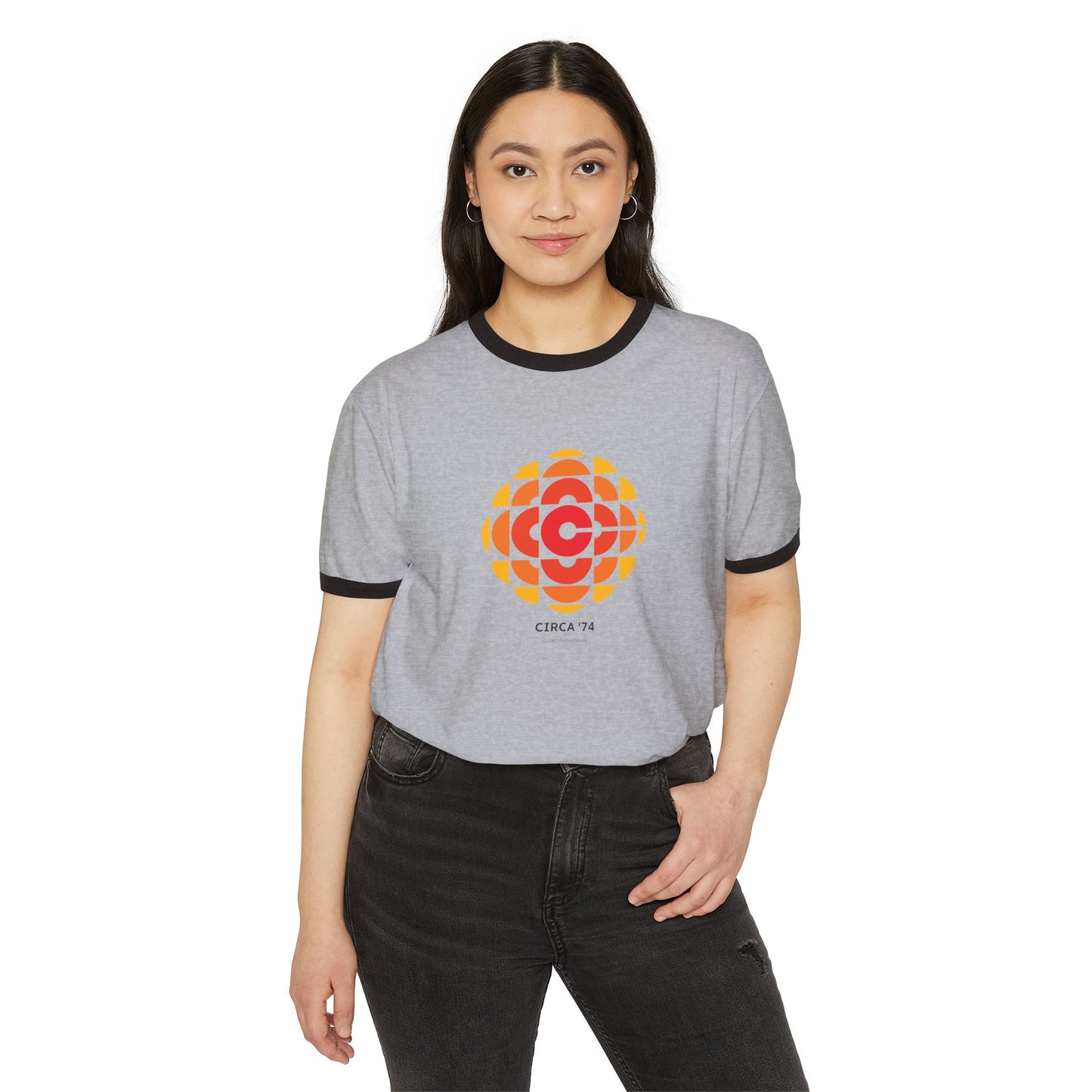 CBC 1974 Retro Logo Unisex Cotton Ringer T-Shirt