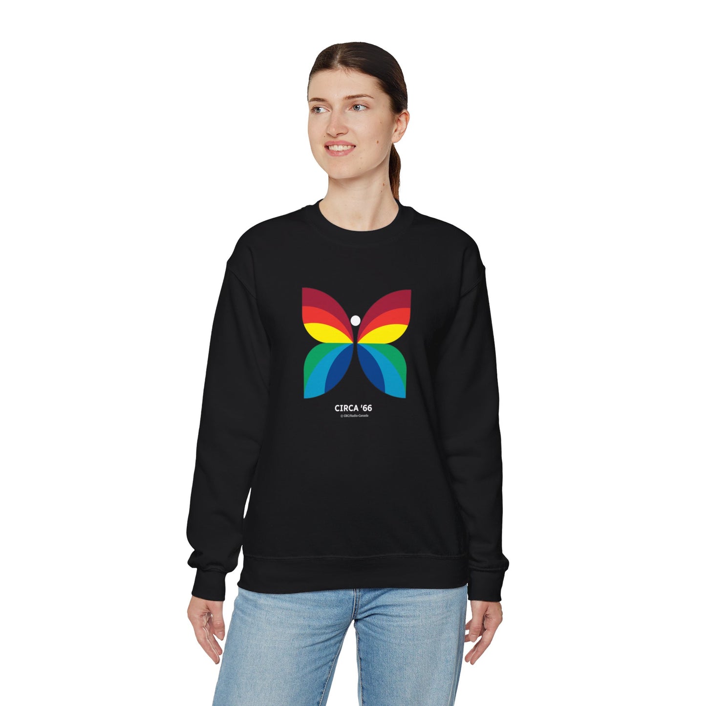 CBC 1966 Butterfly Retro Logo Unisex Heavy Blend™ Crewneck Sweatshirt