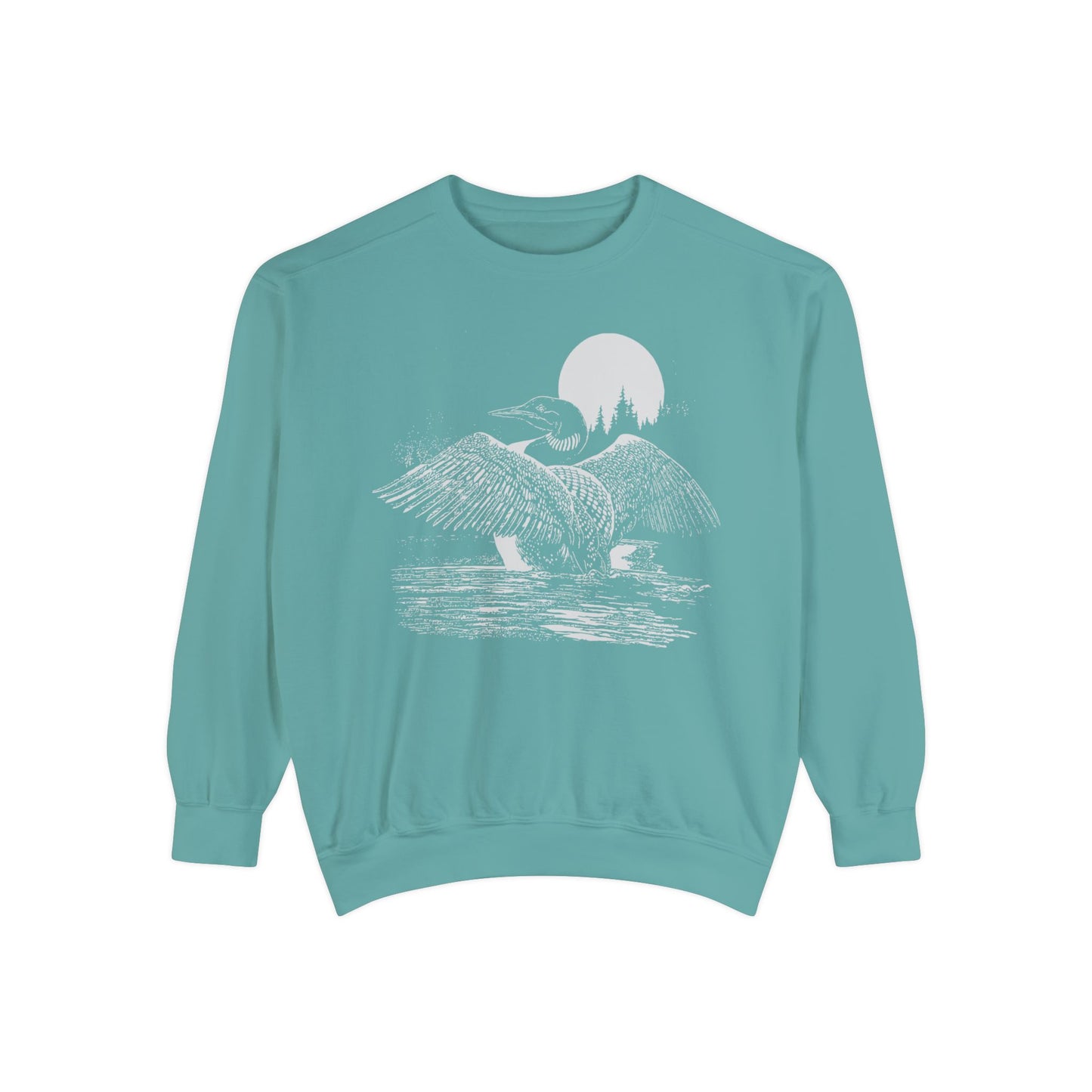 The Loon Of North America Unisex Garment-Dyed Sweatshirt