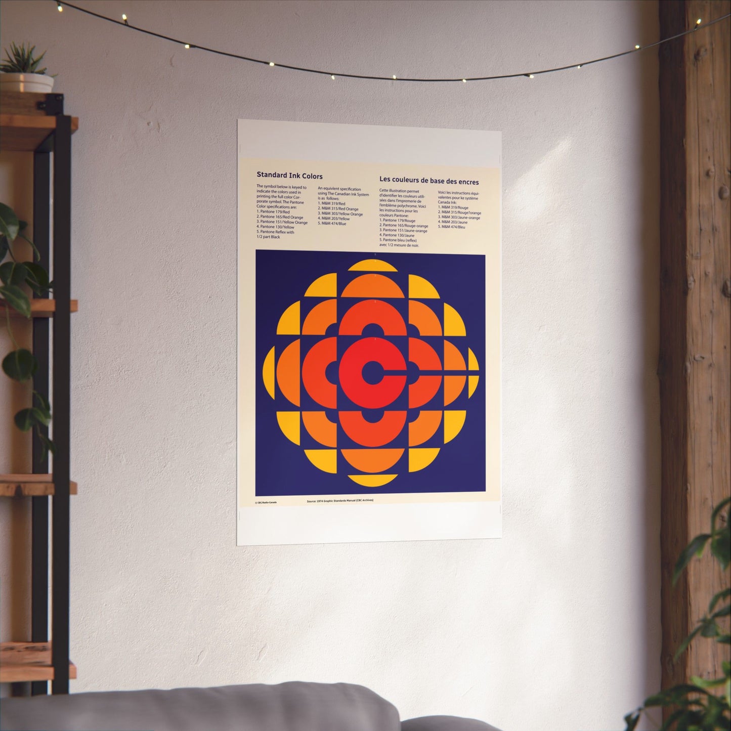 CBC 1974 Logo Design Manual Matte Poster