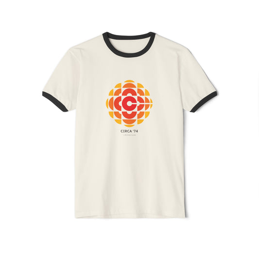 CBC 1974 Retro Logo Unisex Cotton Ringer T-Shirt