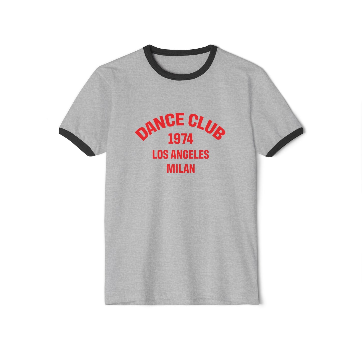 Dance Club 1974 Unisex Cotton Ringer T-Shirt