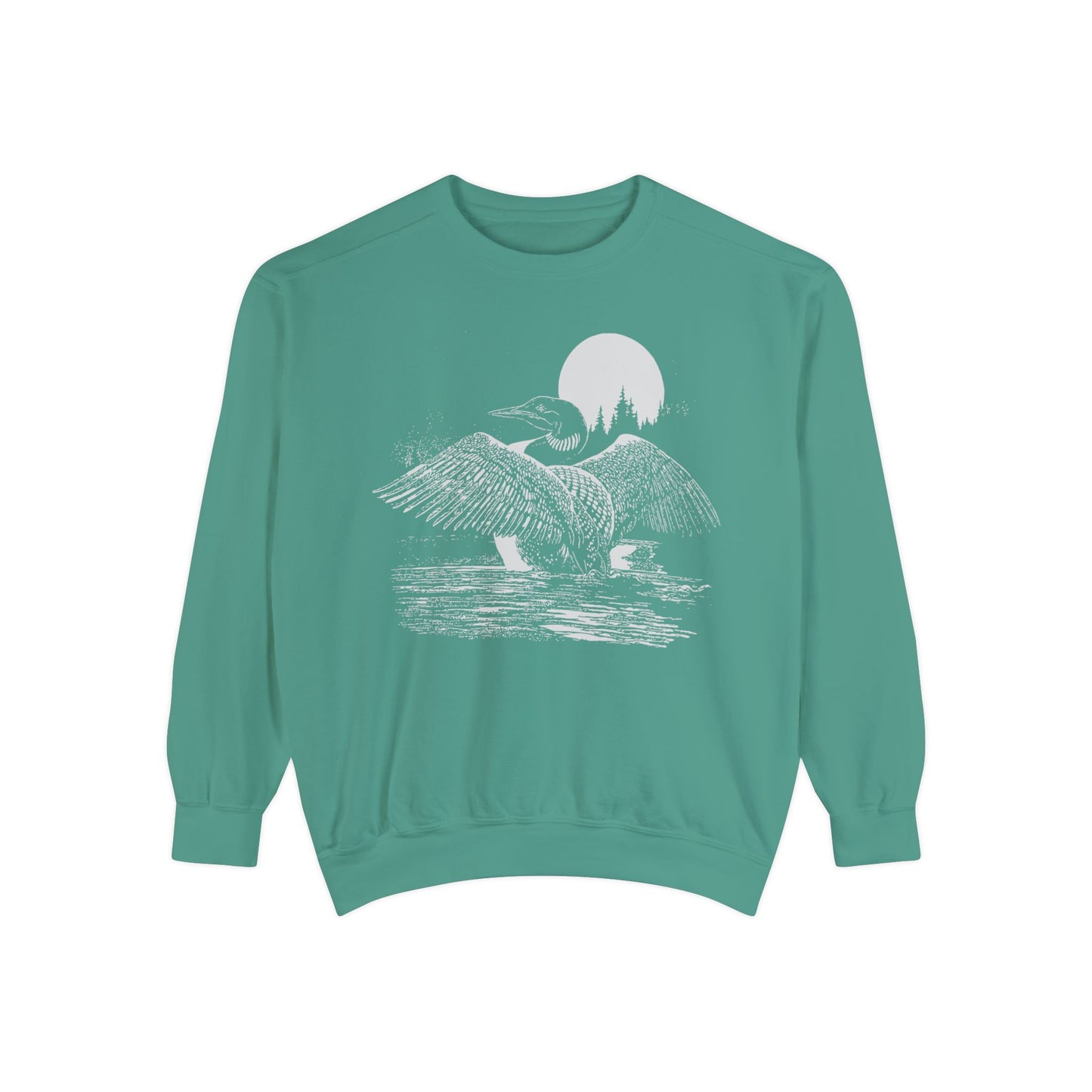 The Loon Of North America Unisex Garment-Dyed Sweatshirt