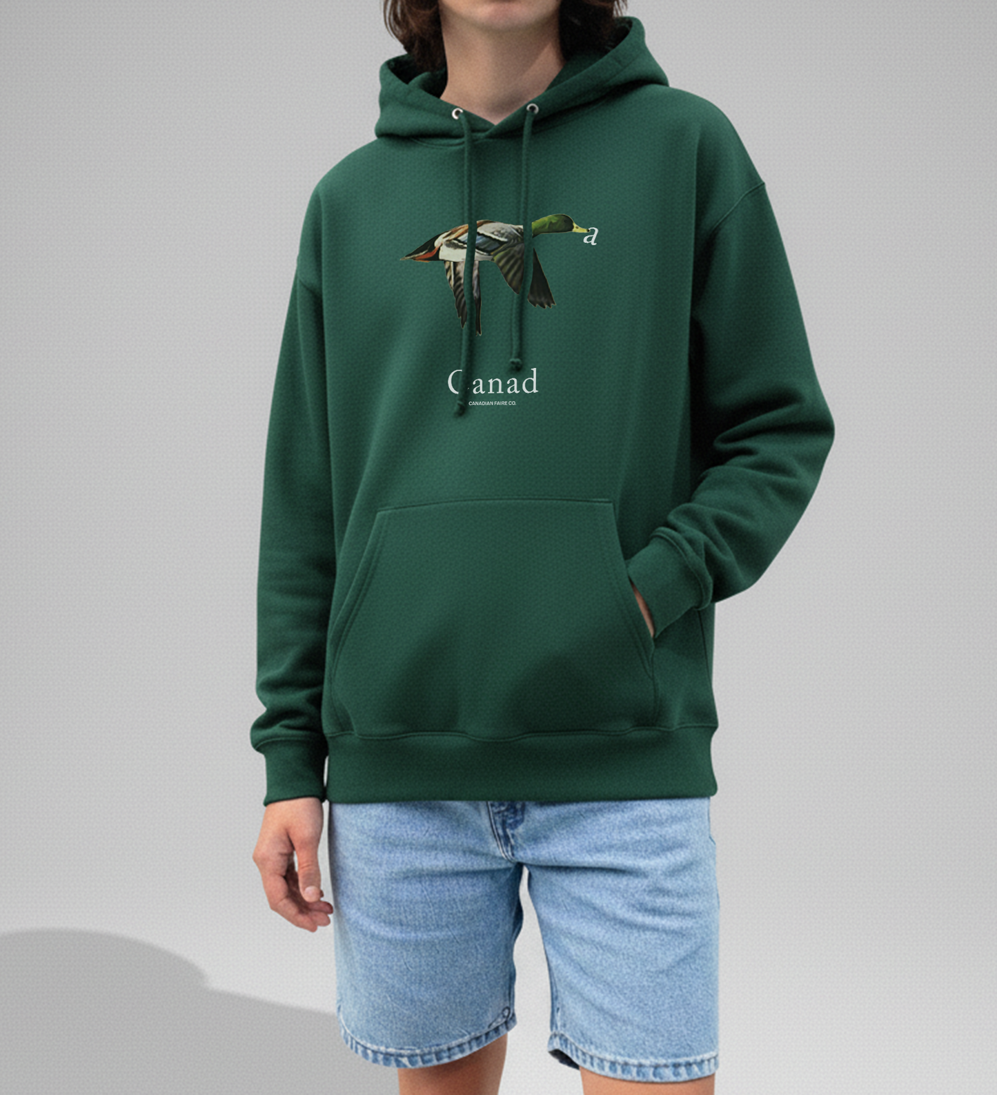Canada Flying Duck Hoodie Wildlife Hoodie