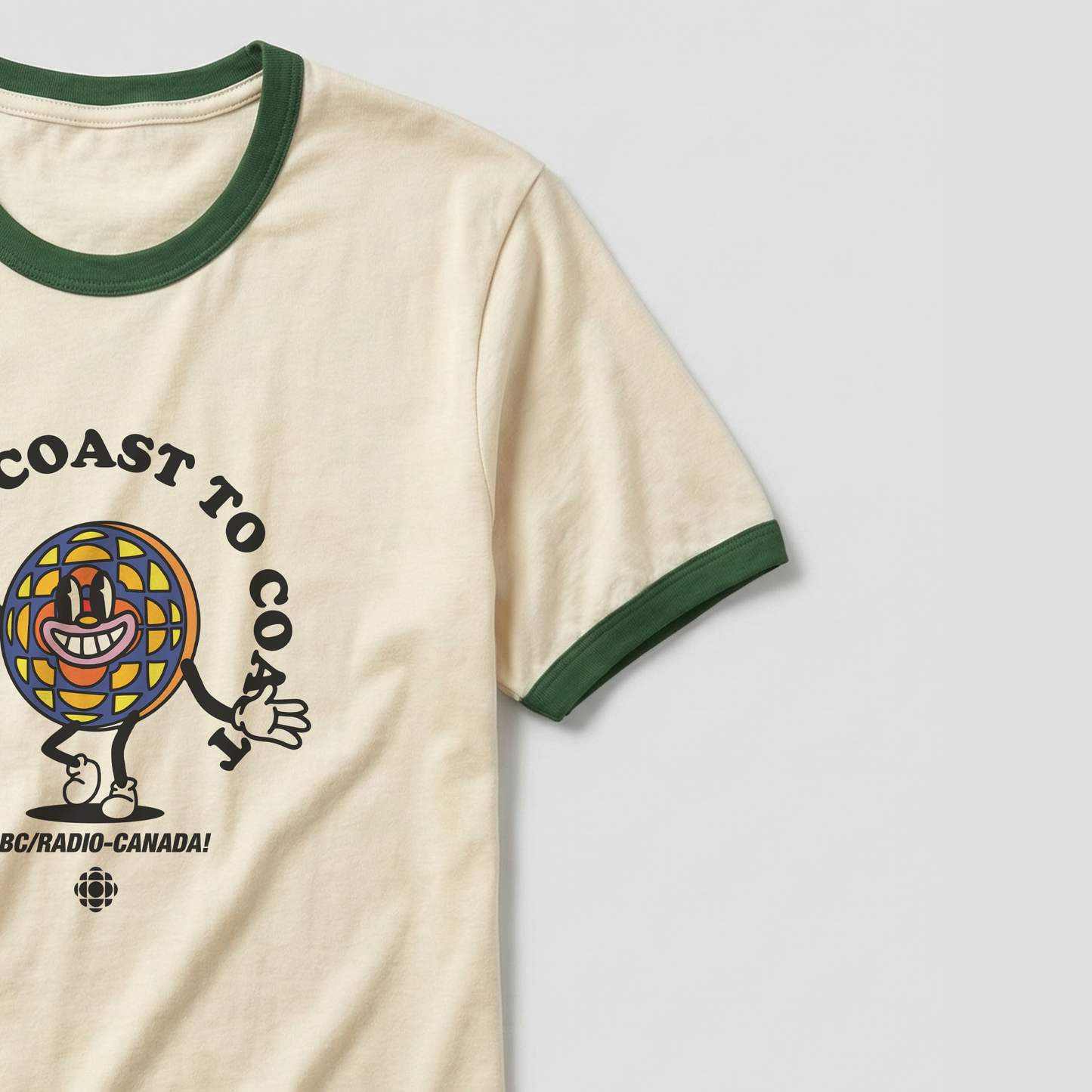 Larry The Logo Throwback 100% Cotton Made In Canada Ringer Tee