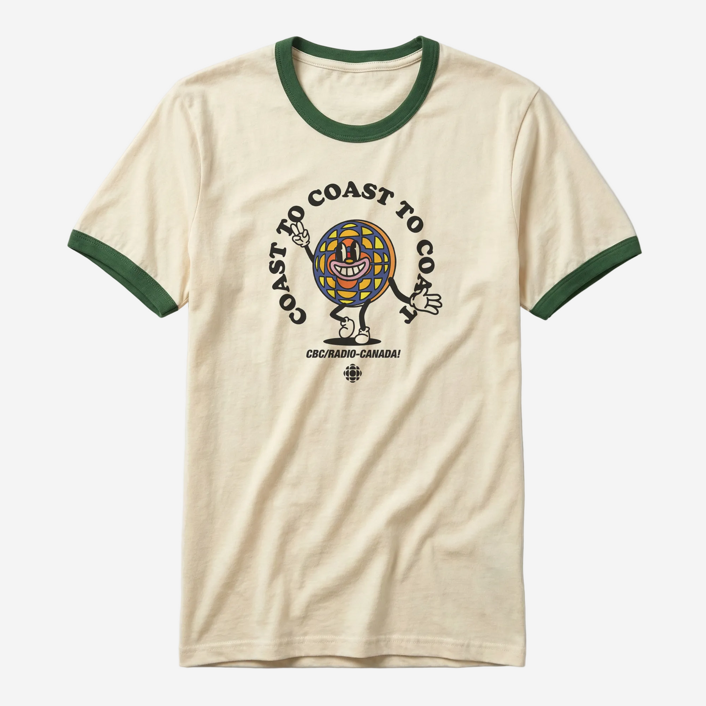 Larry The Logo Throwback 100% Cotton Made In Canada Ringer Tee