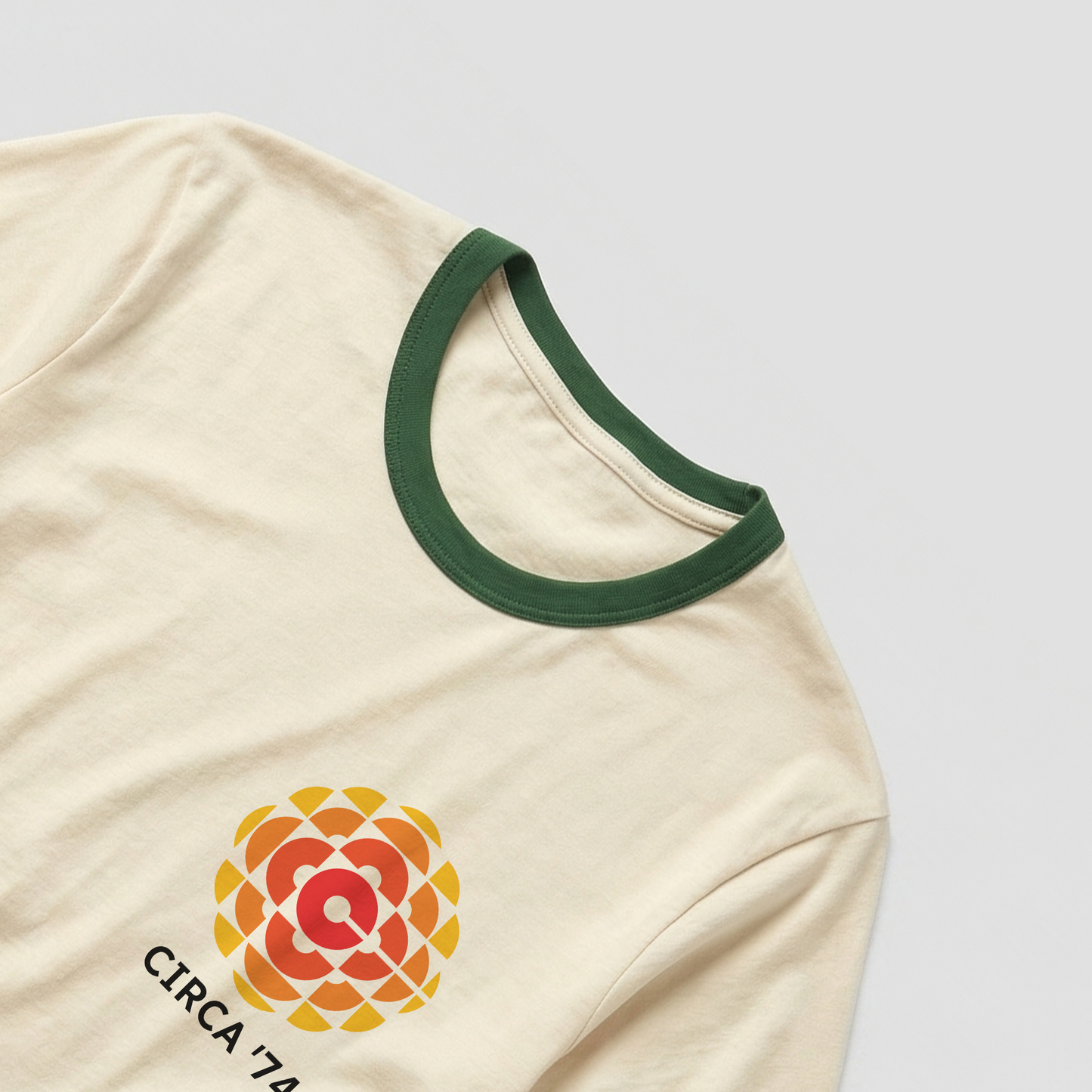 CBC '74 Logo 100% Cotton Made In Canada Ringer Tee