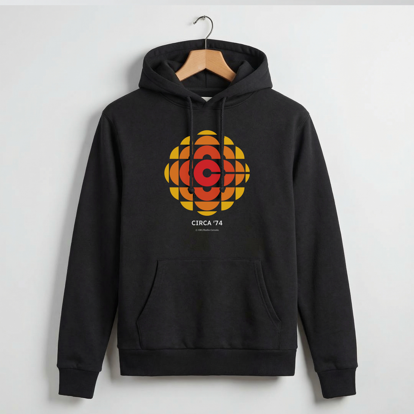 50/50 Poly Cotton Hooded Sweatshirt With The 1974 CBC Logo