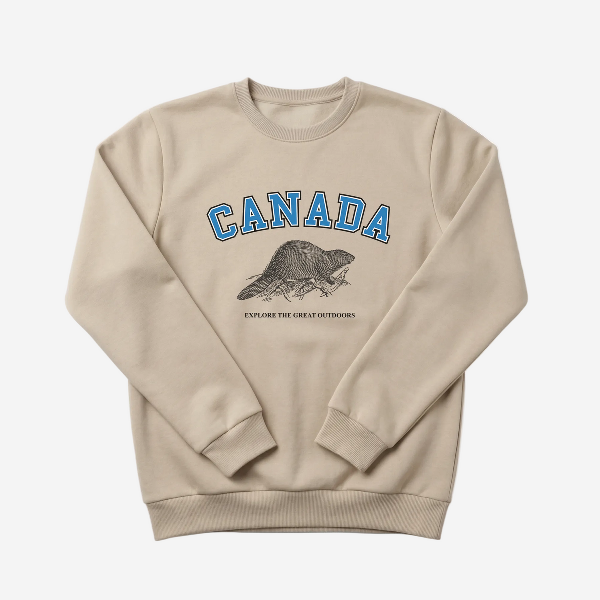 The Canadian Beaver Premium Canadian-Made Crewneck Sweatshirt