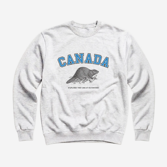 The Canadian Beaver Premium Canadian-Made Crewneck Sweatshirt