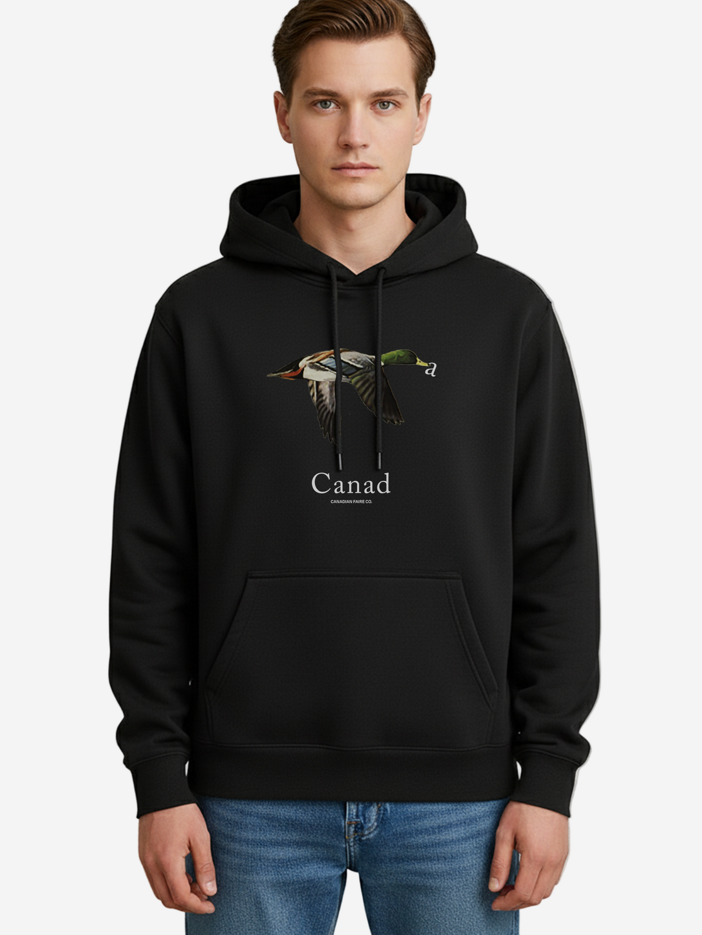 Canada Flying Duck Hoodie Wildlife Hoodie