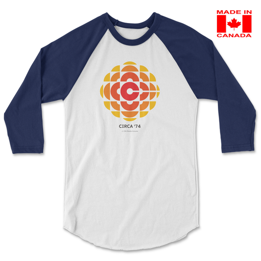 Made in Canada CBC 1974 Unisex 3\4 Sleeve Baseball Tee