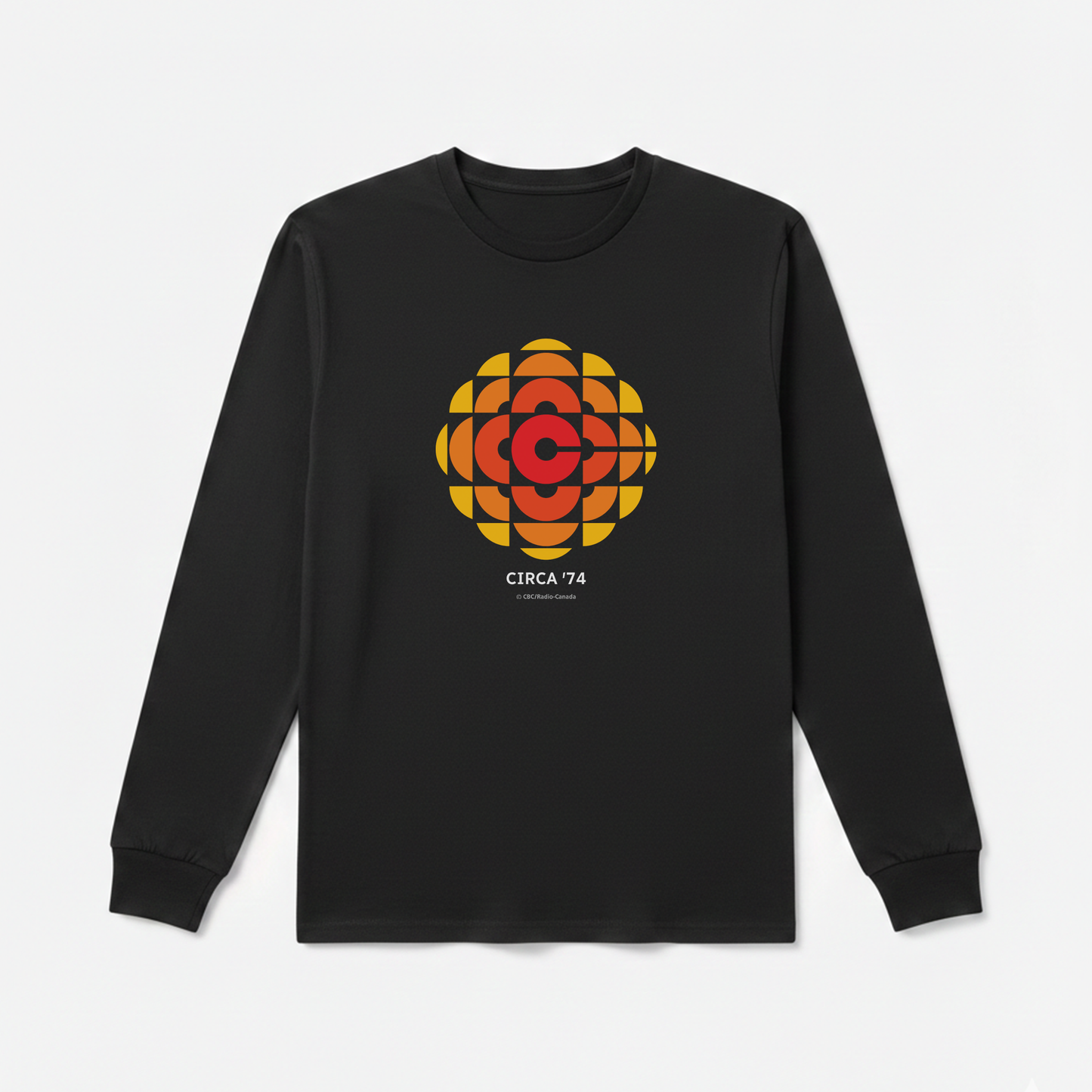 CBC 1974 Logo Made In Canada Long Sleeve Tee