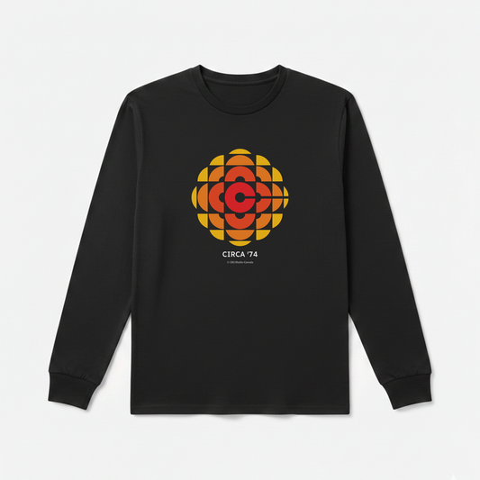 CBC 1974 Logo Made In Canada Long Sleeve Tee