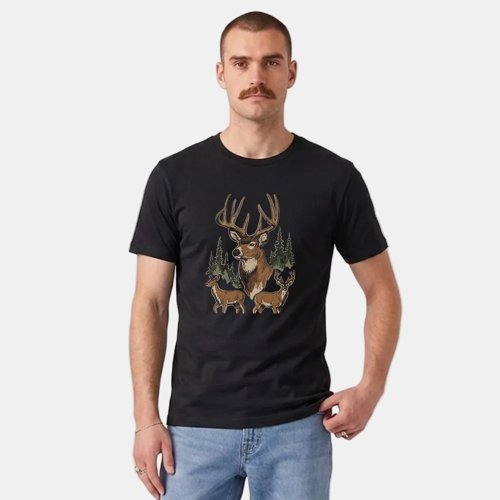 Deer Family Made In Canada Tee