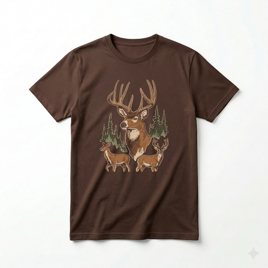 Deer Family Made In Canada Tee