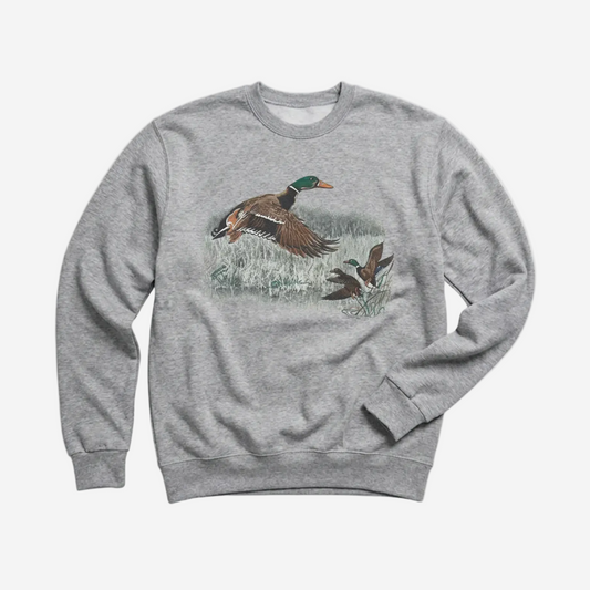 Vintage Waterfowl Ducks Midflight Made In Canada Sweater