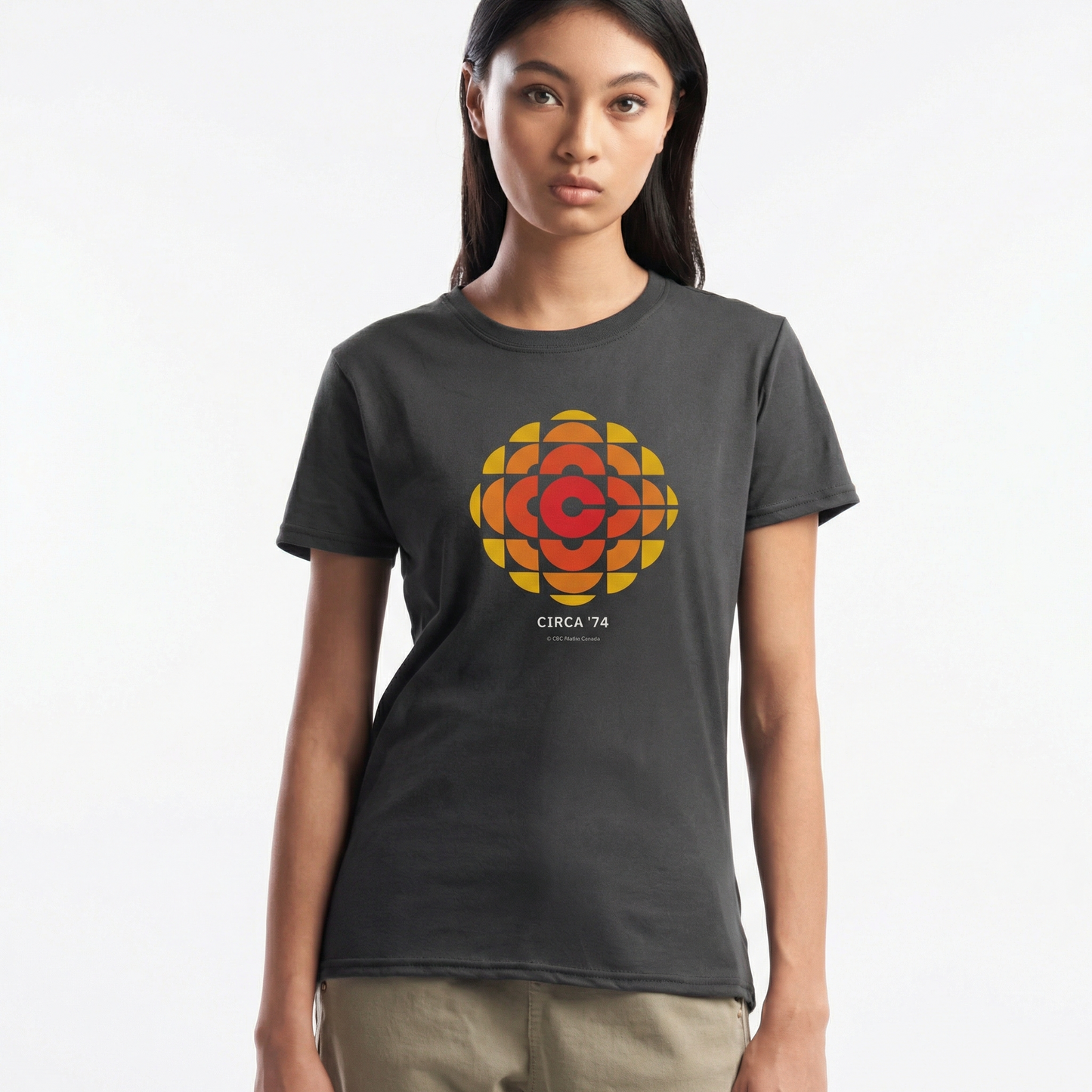 CBC 1974 Logo Women's Made In Canada Tee