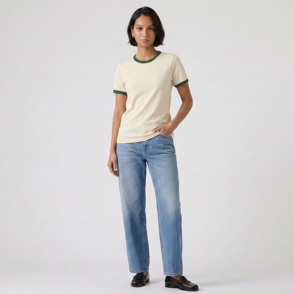 100% Organic Cotton Made In Canada Ringer Tee