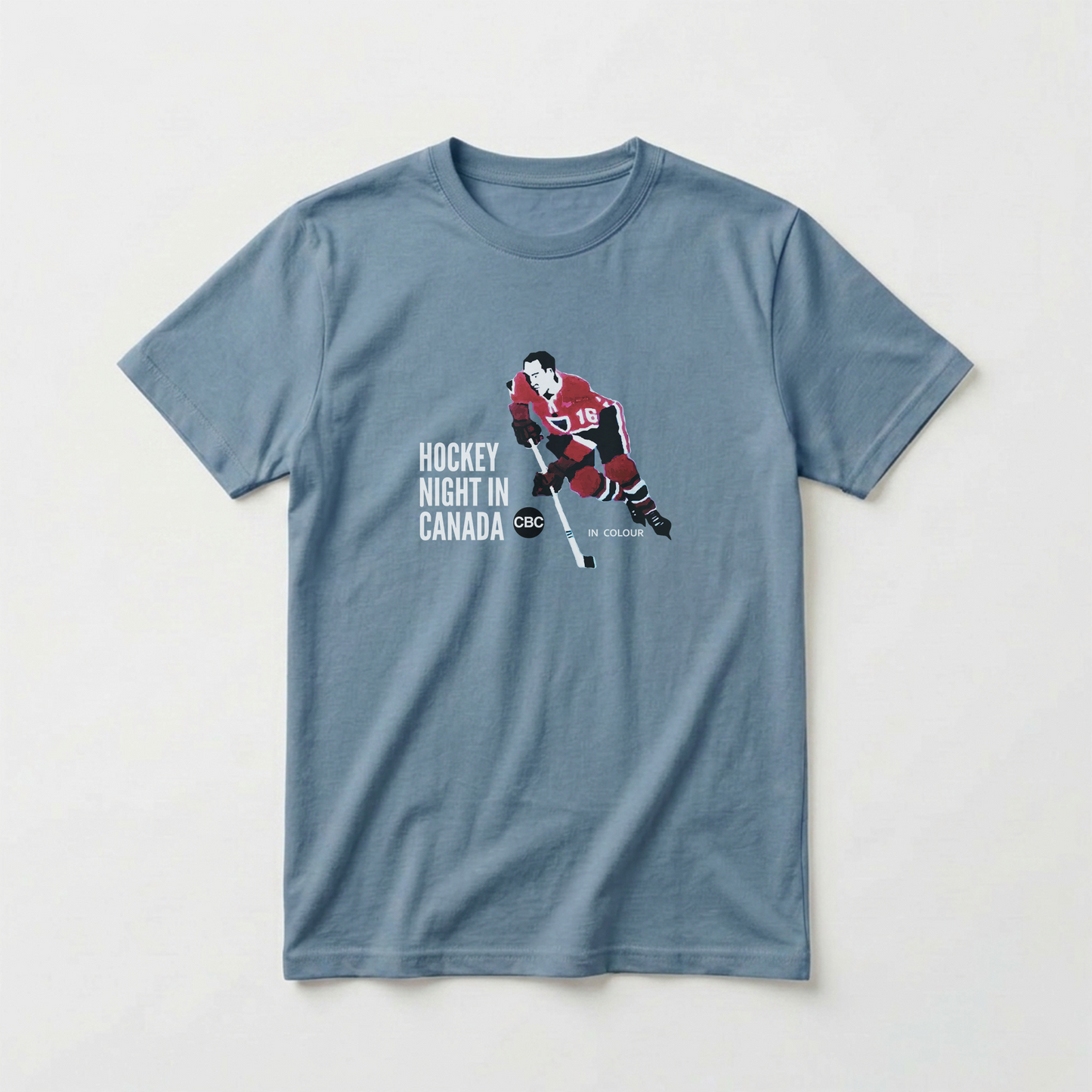 Retro Hockey Night In Canada Logo Cotton Tee