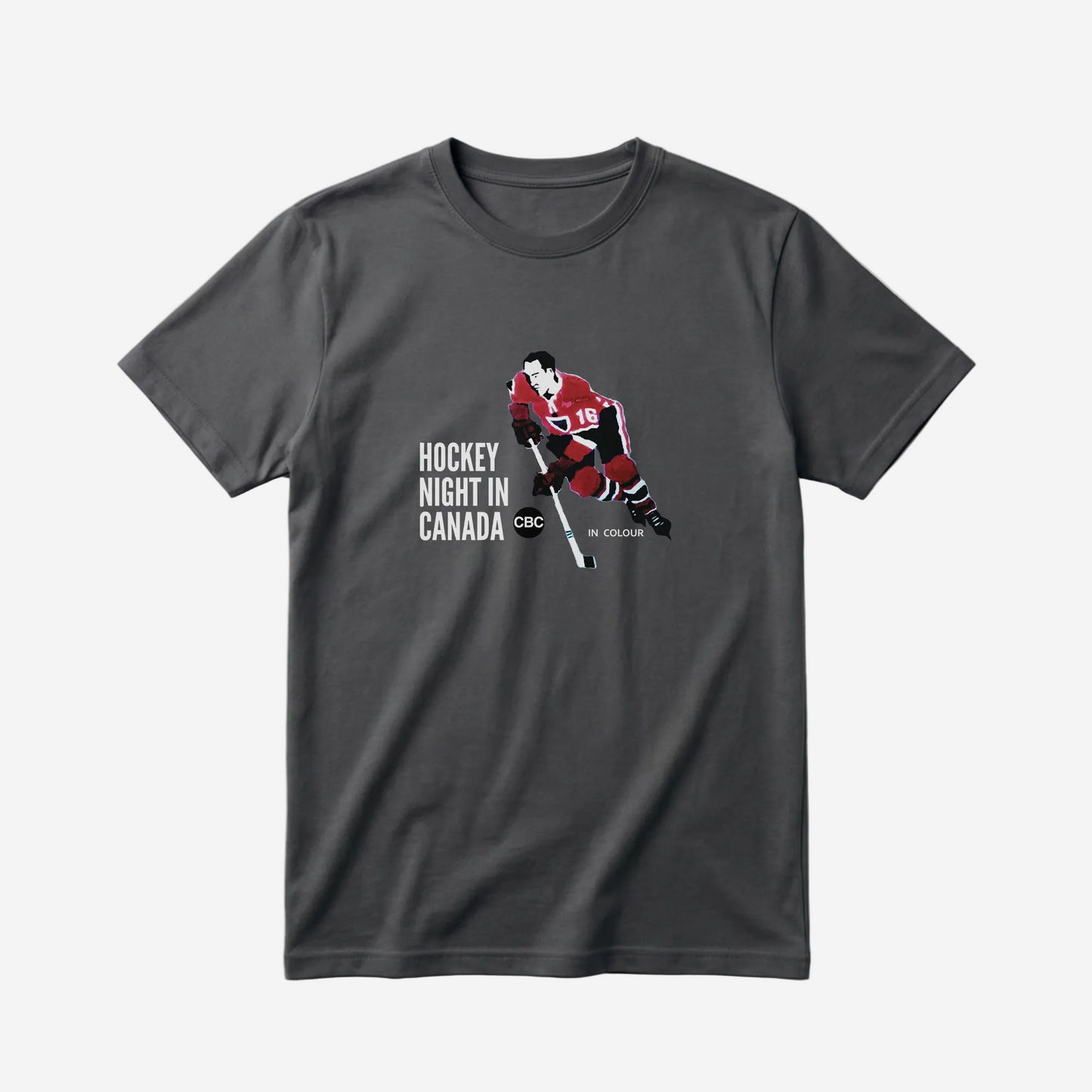 Retro Hockey Night In Canada Logo Cotton Tee