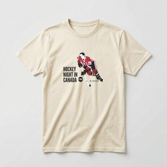 Retro Hockey Night In Canada Logo Cotton Tee