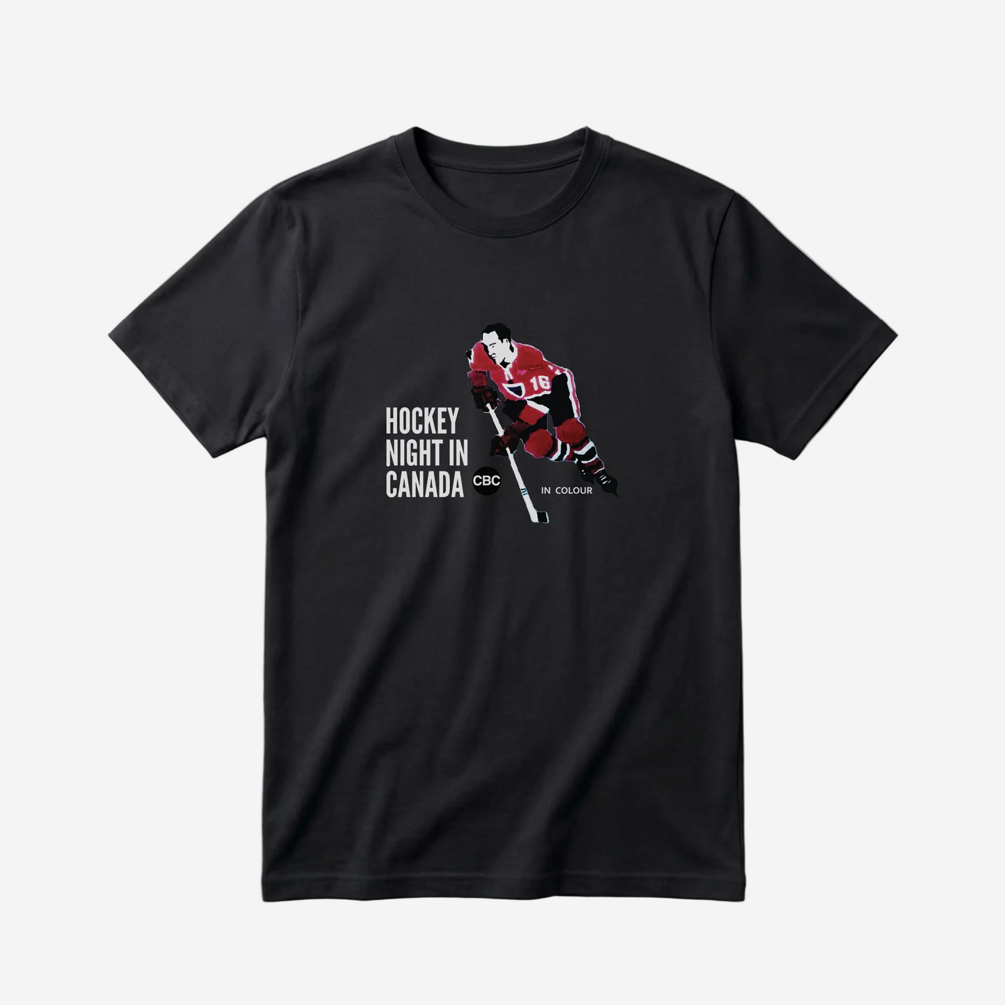 Retro Hockey Night In Canada Logo Cotton Tee