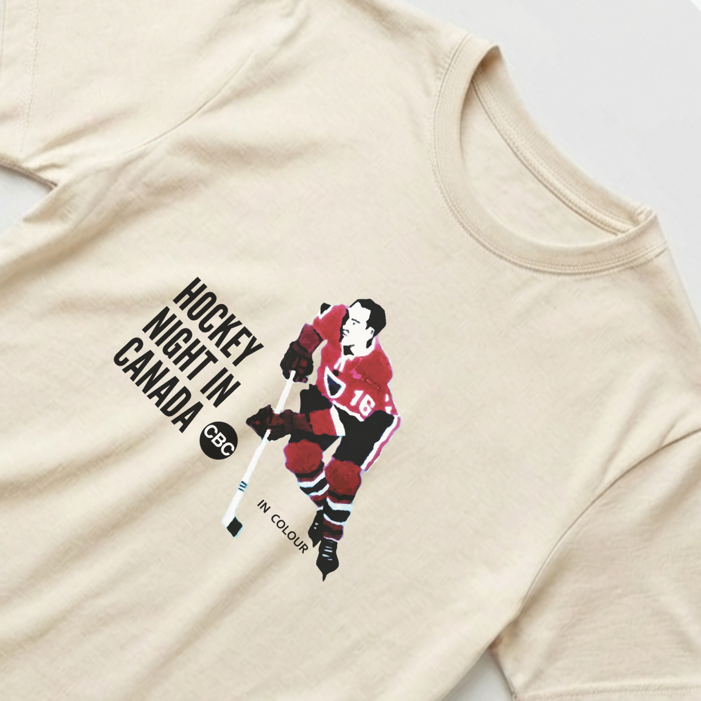 Retro Hockey Night In Canada Logo Cotton Tee