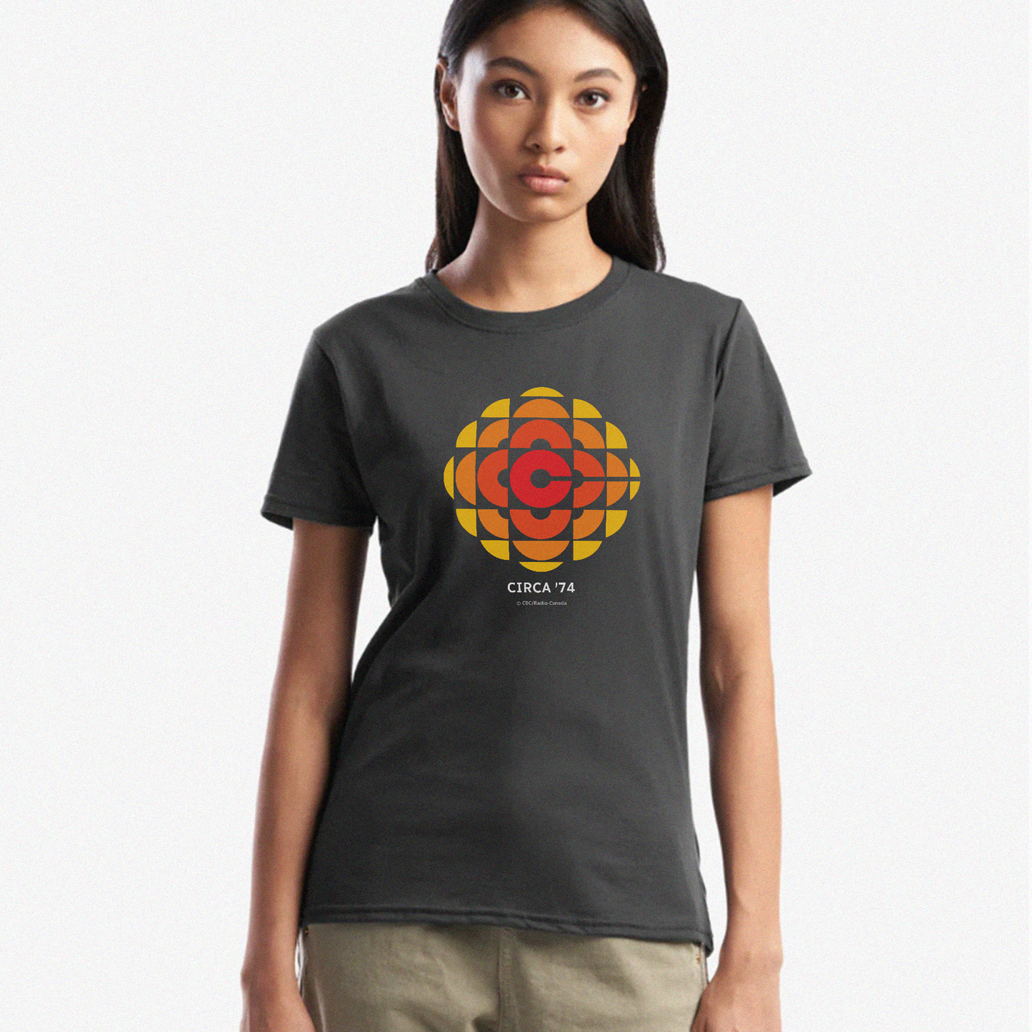 CBC 1974 Logo Women's Made In Canada Tee