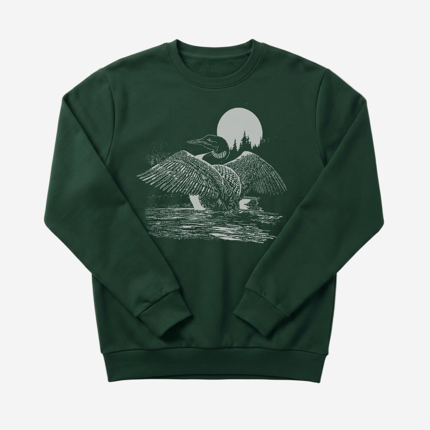 Loon Unisex 100% Made In Canada 50/50 Poly Cotton Crewneck Sweatshirt