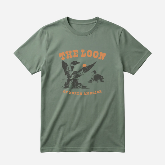 Loon Of North America Organic Cotton Made In Canada Tee