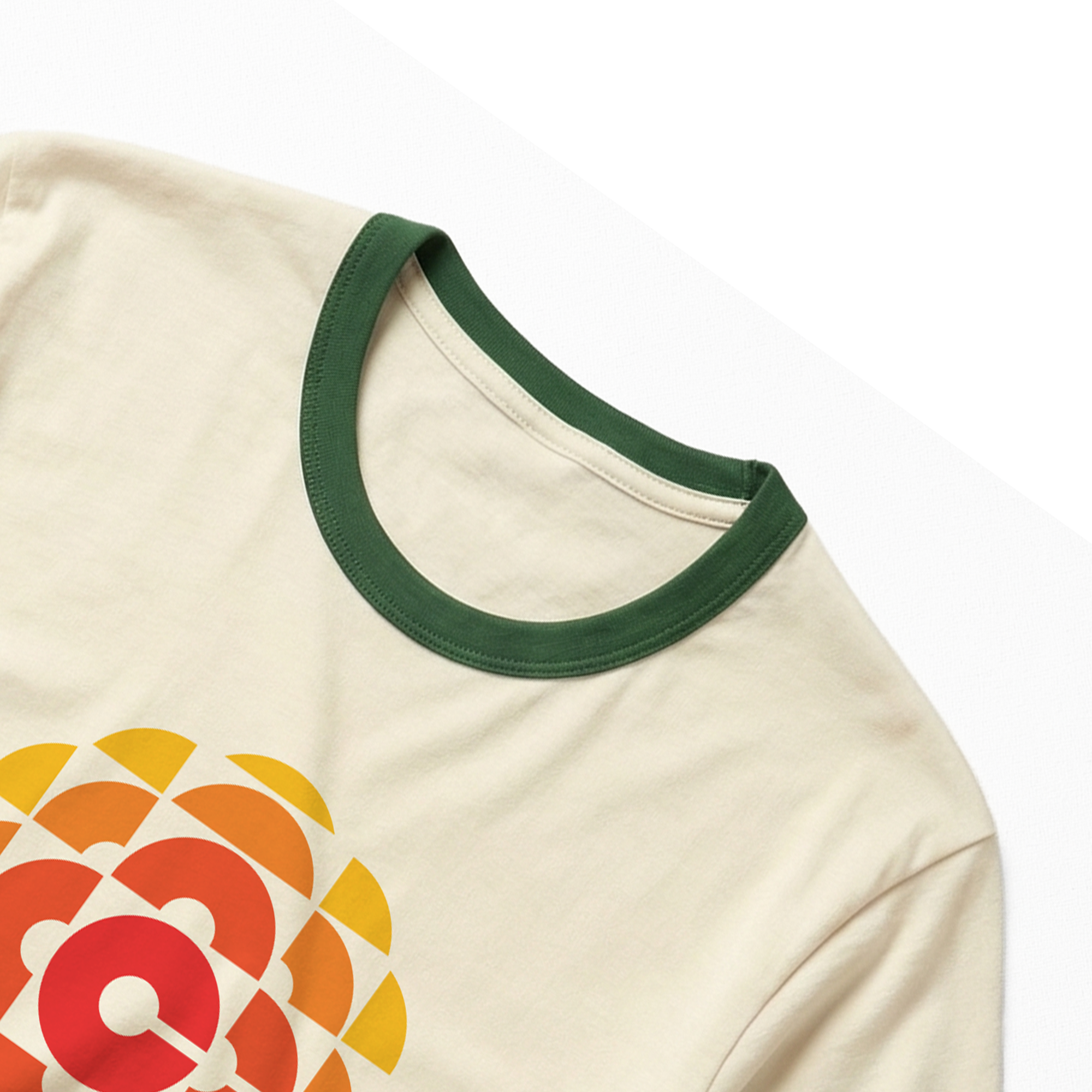 CBC '74 Logo 100% Cotton Made In Canada Ringer Tee