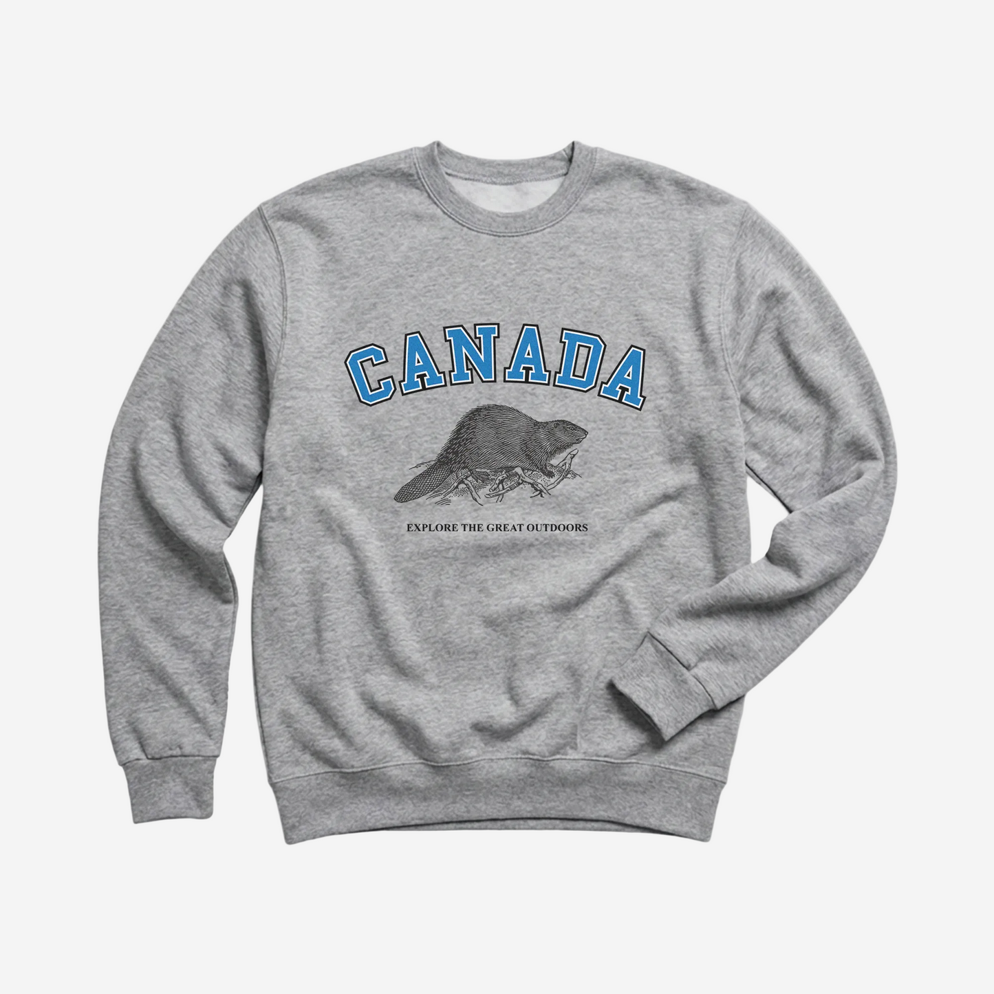 The Canadian Beaver Premium Canadian-Made Crewneck Sweatshirt
